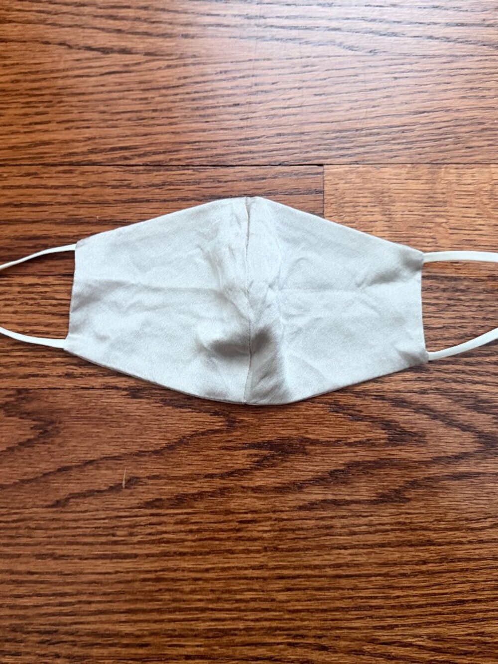 Face Mask in Champagne color Satin fabric